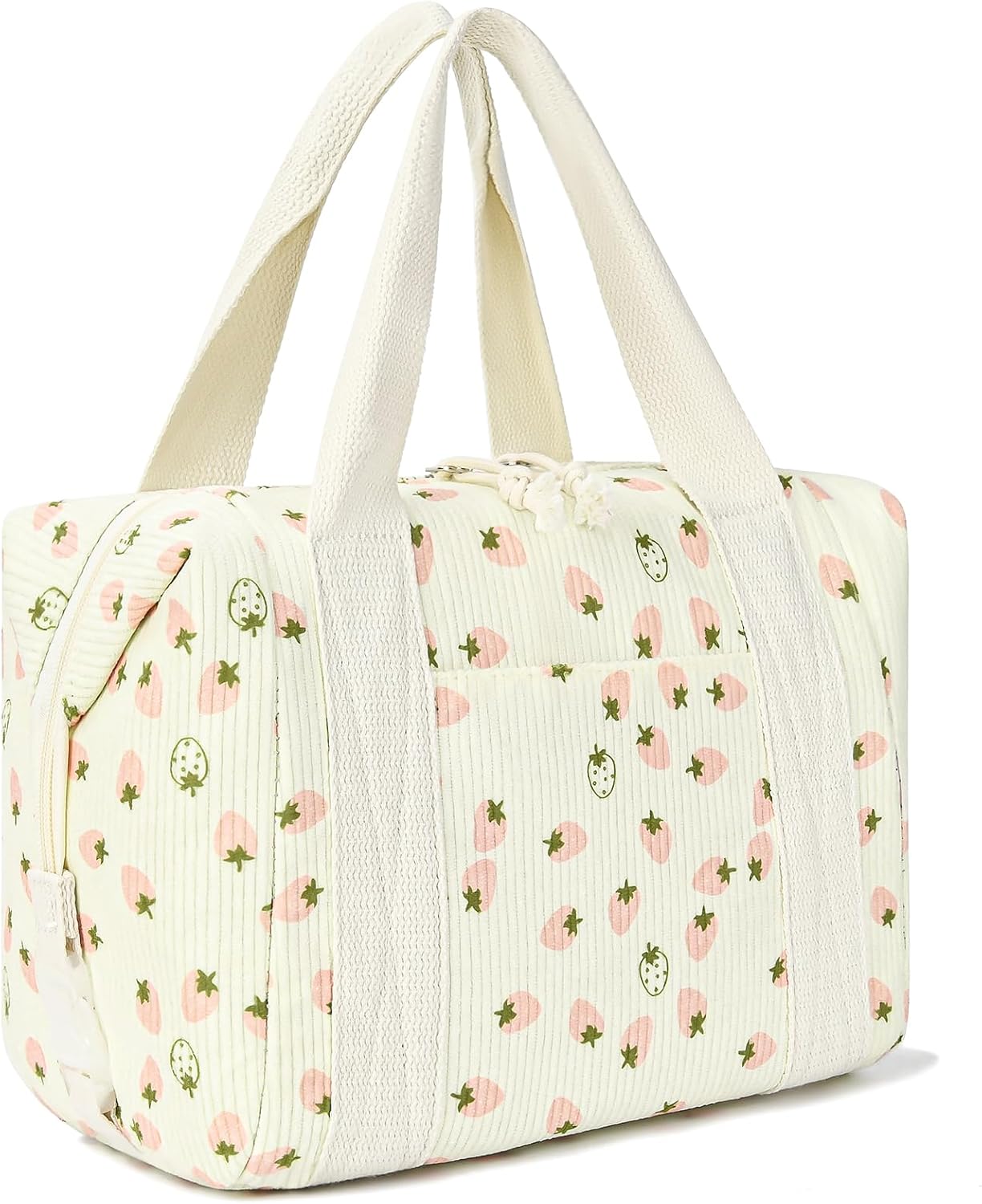 HowFly Lunch Bag Women Lunch Box for Women Cute Corduroy Insulated Lunch Bag Adult Large Cooler Lunch Tote Bags for Work Picnic Beach, Blue
