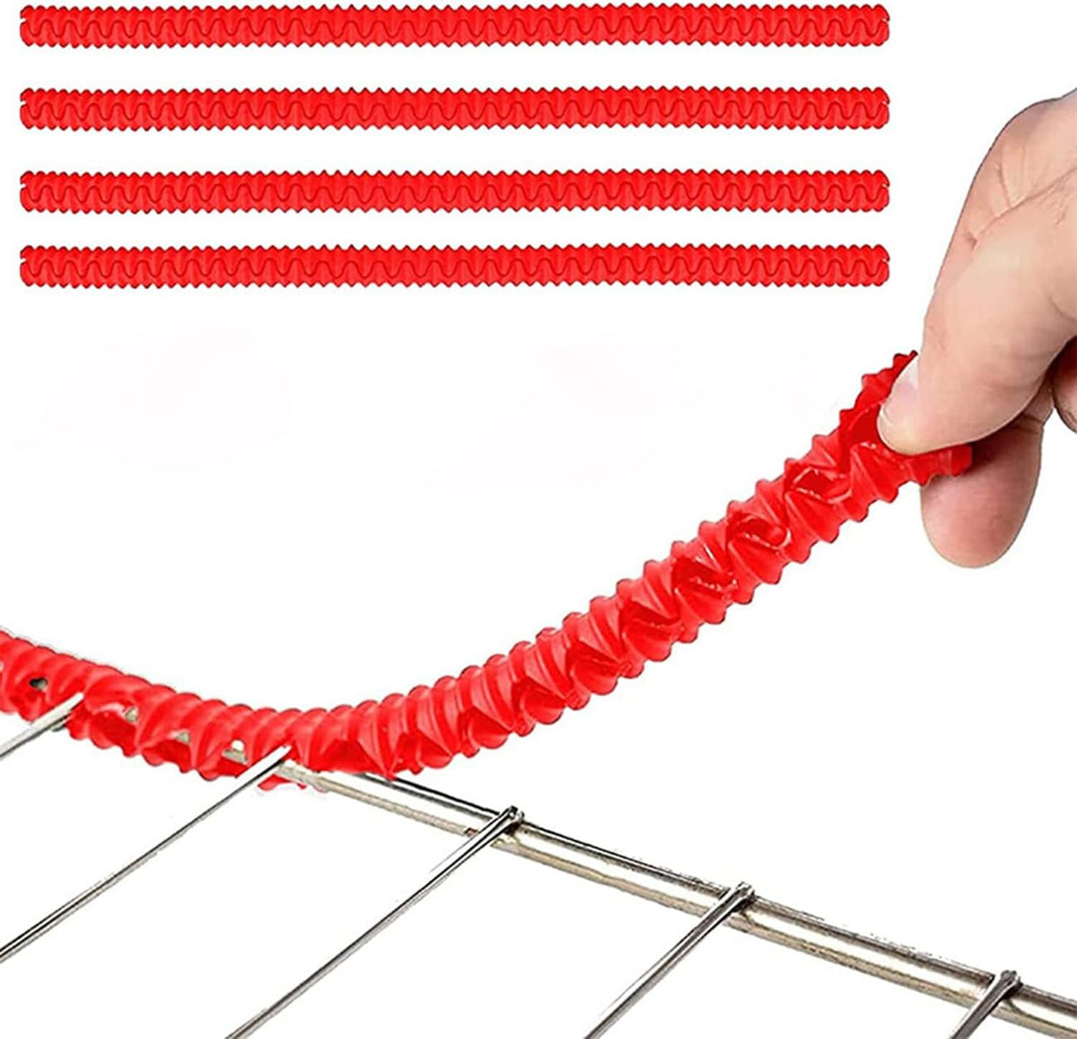 Oven Rack Shields,2 Pack Silicone Oven Rack Guards,Heat Resistant Oven Rack Shields,14 Inches Oven Rack Edge Cover Liner,Prevent Hand/Arm Against Burns(Red)