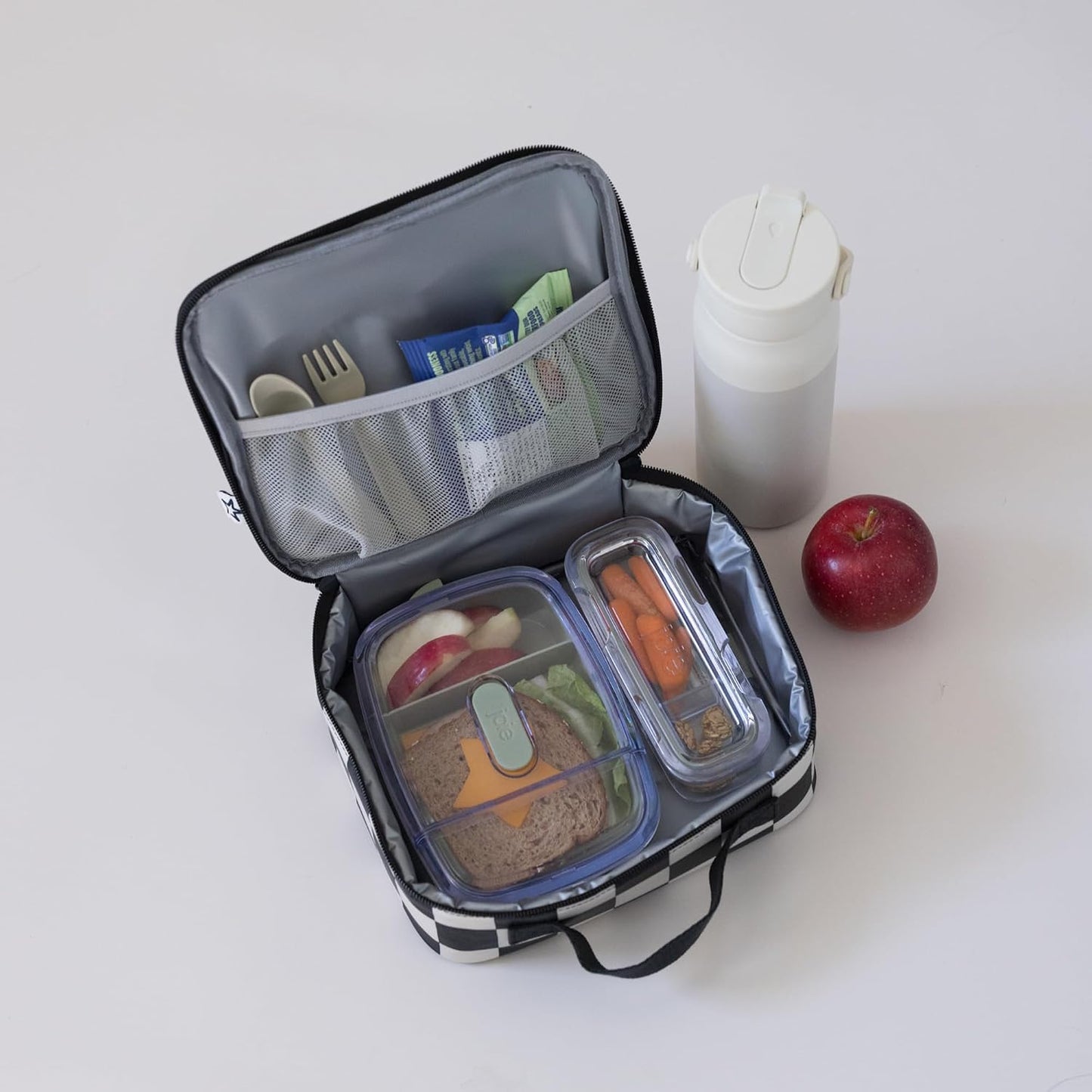 Tiny Twinkle Insulated Lunch Box for Girls and Boys | Durable and Reusable for School & Travel | Ages 3 and Up | Waterproof and Easy to Clean | PFAs and BPA Free（Boho Rainbow）