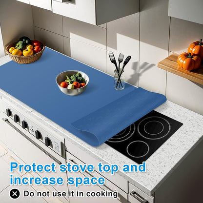 AECHY Extra Large Silicone Mat 78.74”x19.69”x0.08”, Multipurpose Silicone Mat Thick Heat Resistant Mat Shipped Rolled Up Kitchen Counter Mat Nonslip Silicone Mats for Kitchen Counter Translucent