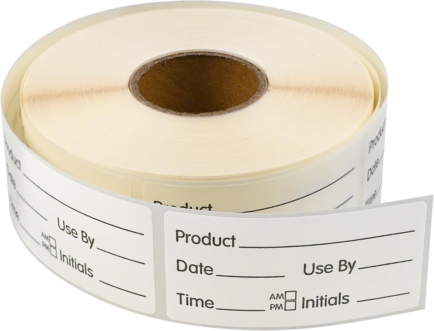 L LIKED 500 Stickers Use by 1 x 2 Inch Dissolvable Food Storage Labels for Containers