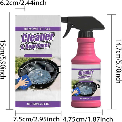 Wendydy Fast-Acting Heavy-Duty Grill Degreaser Spray - Clean In 3 Mins, Pro Grade Formula,Wendydy Grill Cleaner For Bbq Grates Oven Stovetop Range Hood,Eliminate Layers Of Grime,Skip The Scrubbing (1)