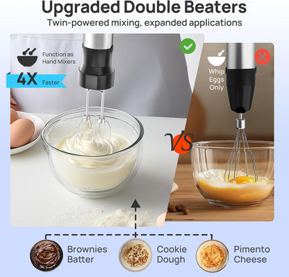 Consciot 4 in 1 Immersion Hand Blender Max 1100W, Trigger Speed Control