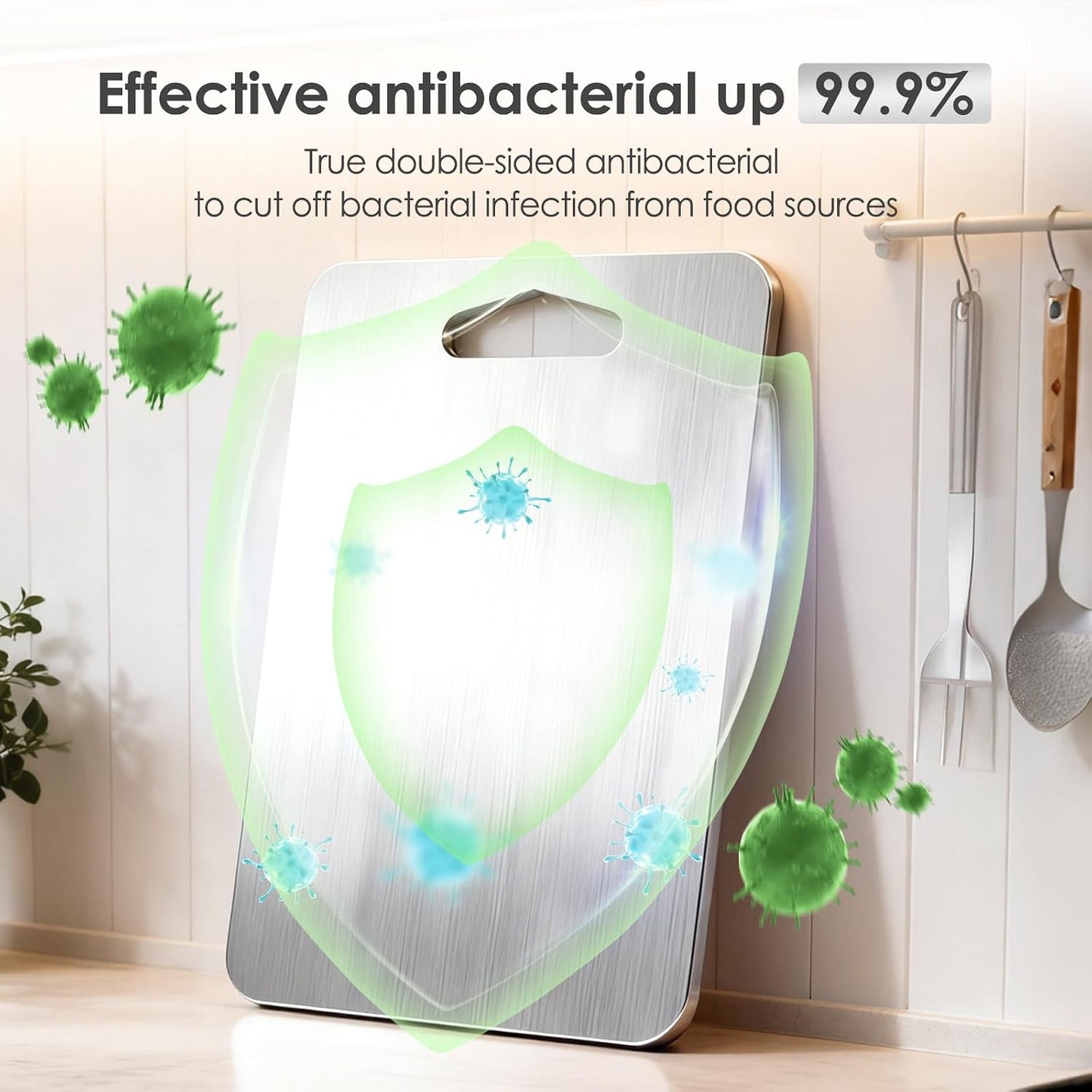 2mm Thicker Upgraded Anti-Slip 3pcs Cutting Boards,316 Food Grade Stainless Steel,Healthy Kitchen Cutting Board, Perfect for Chefs,Campers,And Gifts,17.7x11.8in,14.2x9.8in,11.8x9.1in