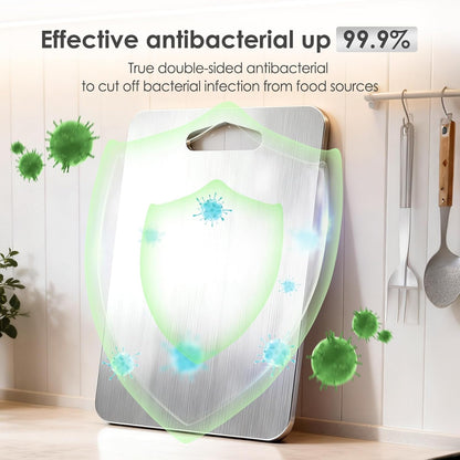 2mm Thicker Upgraded Anti-Slip 3pcs Cutting Boards,316 Food Grade Stainless Steel,Healthy Kitchen Cutting Board, Perfect for Chefs,Campers,And Gifts,17.7x11.8in,14.2x9.8in,11.8x9.1in