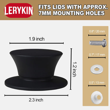 Lerykin Tempered Glass Lid - Universal Lid with Heat Resistant Silicone Rim for Pots, Pans and Skillets - Pan Cover Replacement Lid Fits 9.5", 10" and 11" Diameter Cookware