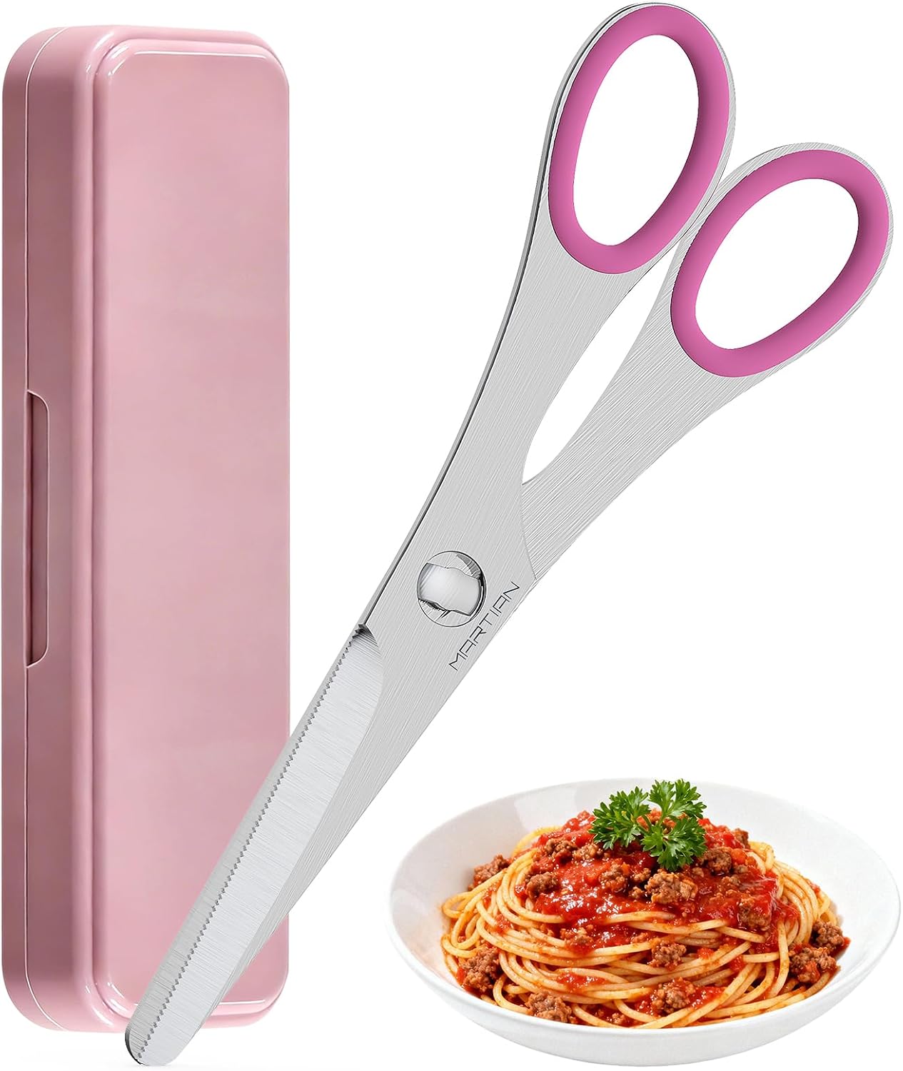 8“ Sharp Heavy Duty Kitchen Scissors, Multi Purpose Kitchen Shears for Food
