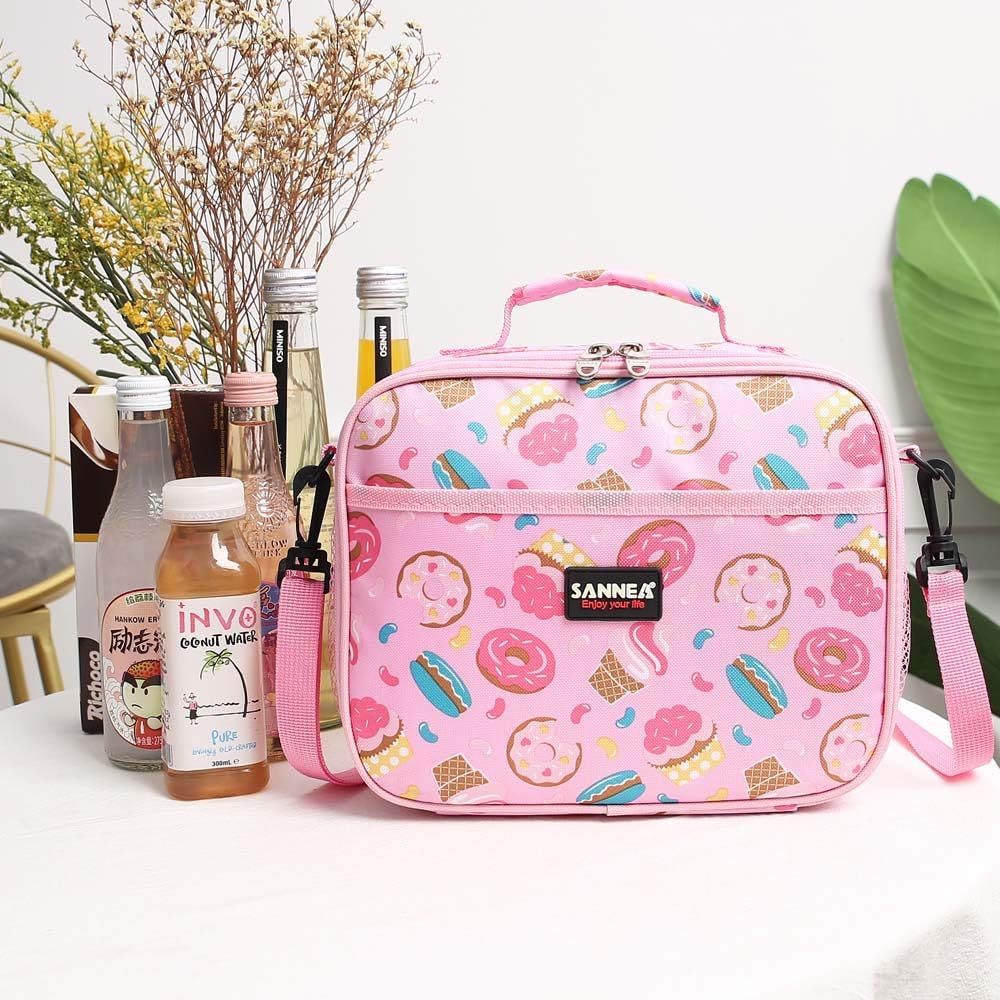 Lunch Bag for Kids Coole Lunch Box Tote for Women Girls Boys Children Student Insulated Bento Bag for School Work Picnic Outdoor Activities