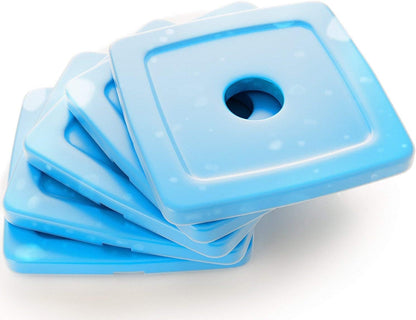 Healthy Packers® Reusable Ice Packs for Lunch Boxes Kids and Adults | Long‑Lasting Thin Freezer Packs for Coolers, Bento Boxes, Lunch Bags, Travel, School Meals, Meal Prep (10-Pack | Square)
