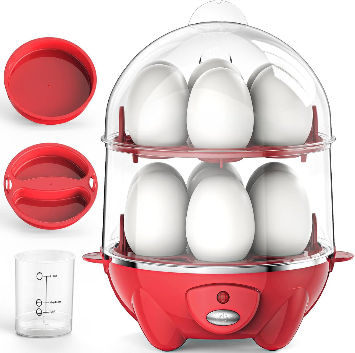 Egg Cooker,Rapid 7 Eggs Boiler with Auto Shut-off-Green