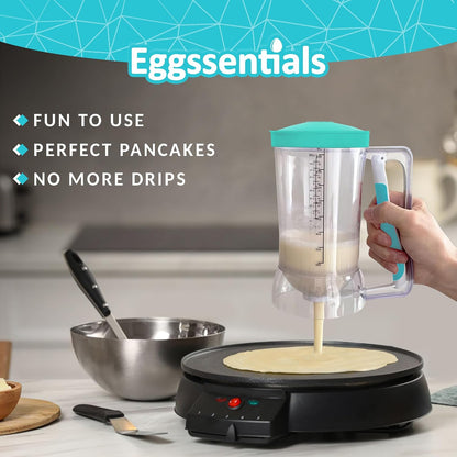 Eggssentials Pancake Batter Dispenser with Squeeze Handle Pancake Dispenser
