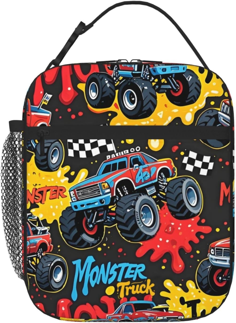 Dinosaur Volcano Insulated Lunch Bag for Women & Men, Reusable Leak-Proof Lunch Box with Cooler Compartment, Lunch Tote for Adults Work Travel Picnic Durable & Washable