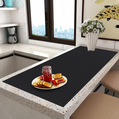 Silicone Mat Heat Resistant Mats for Countertop, Large Silicone Mats for Crafts Kitchen Counter Workbench Table protector, Size 36x24 inches Thick 2mm,Rolled Package,Light Blue