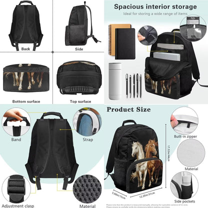 Highland Cow Backpack with Lunch Box Set for Kids Sunflower School Backpack for Girls Boys Back to School Bag Student Travel Backpacks Reusable Utensils Pen Case Water Bottle Bag 5PCS