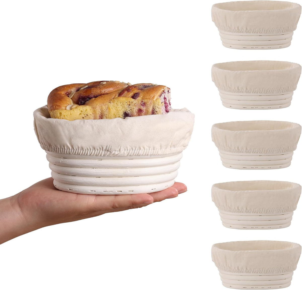 Banneton Bread Proofing Basket 2 Pack 10 In Oval Sourdough Proofing Basket