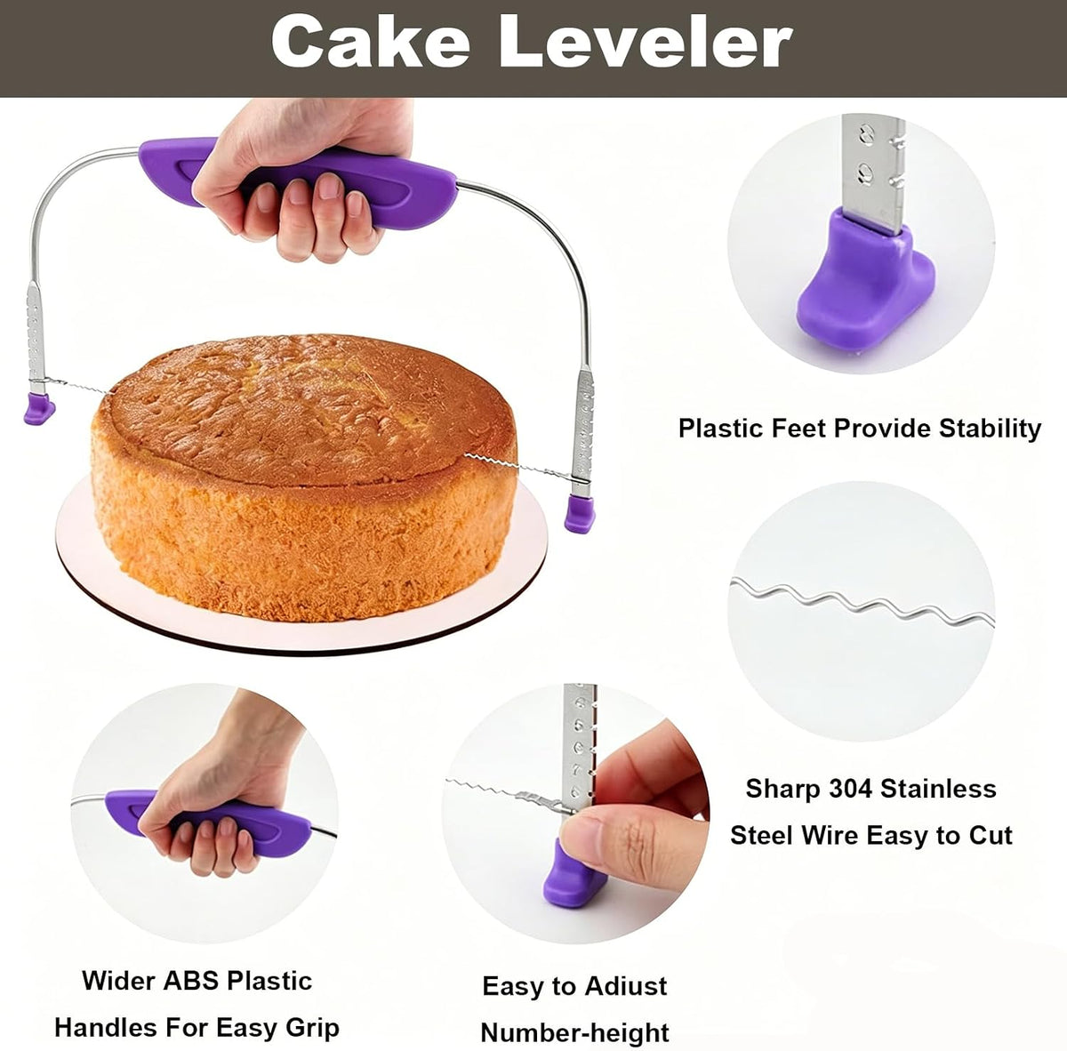 Cake Decorating Supplies Kit with 12" Aluminum Rotating Cake Turntable Stand, Professional Baking Tools, Cake Leveler, Spatulas & Scrapers, Complete Kit for Birthday & Wedding Cakes(74Pcs)