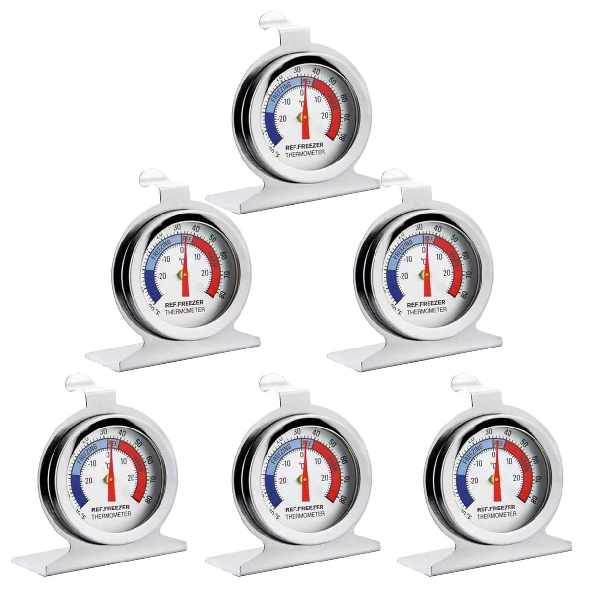Refrigerator Freezer Thermometer, Large Dial Freezer Thermometer, Cooler/Fridge/Refrigerator Thermometer
