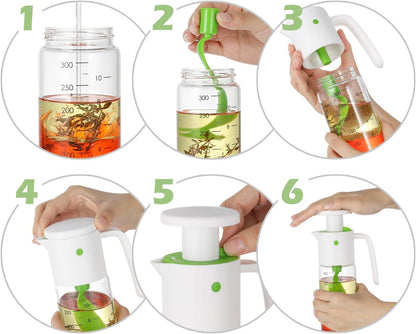 Vucchini Salad Dressing Mixer Shaker 10oz