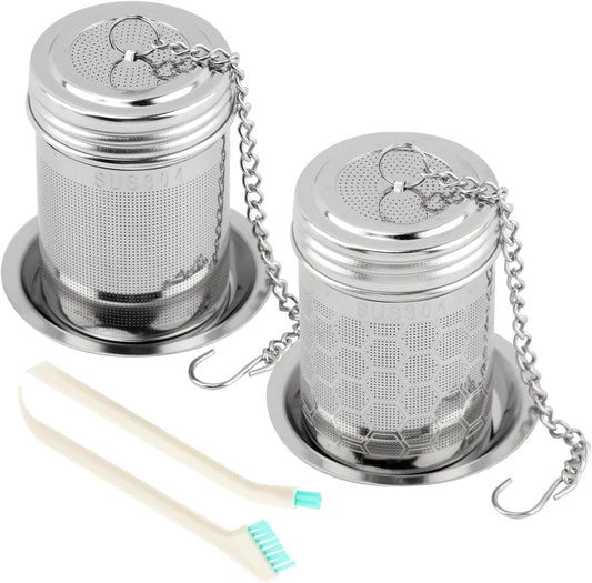 2 Pack Tea Infuser, 304 Stainless Steel Tea Strainer for Loose Leaf Tea