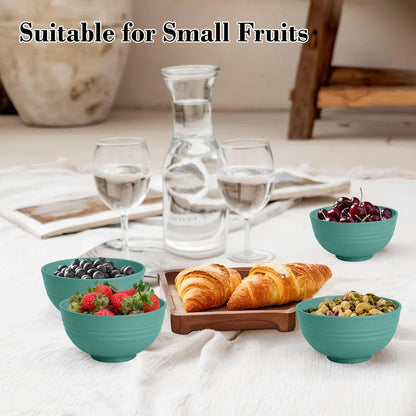 Wheat Straw Bowl Sets,8 PCS Unbreakable Cereal Bowl 26 OZ,Microwave and Dishwasher Safe Bowls,Bowl Sets for Camping and Picnic BPA Free Colorful Salad Bowls for Serving Soup,Oatmeal and Fruit Etc…