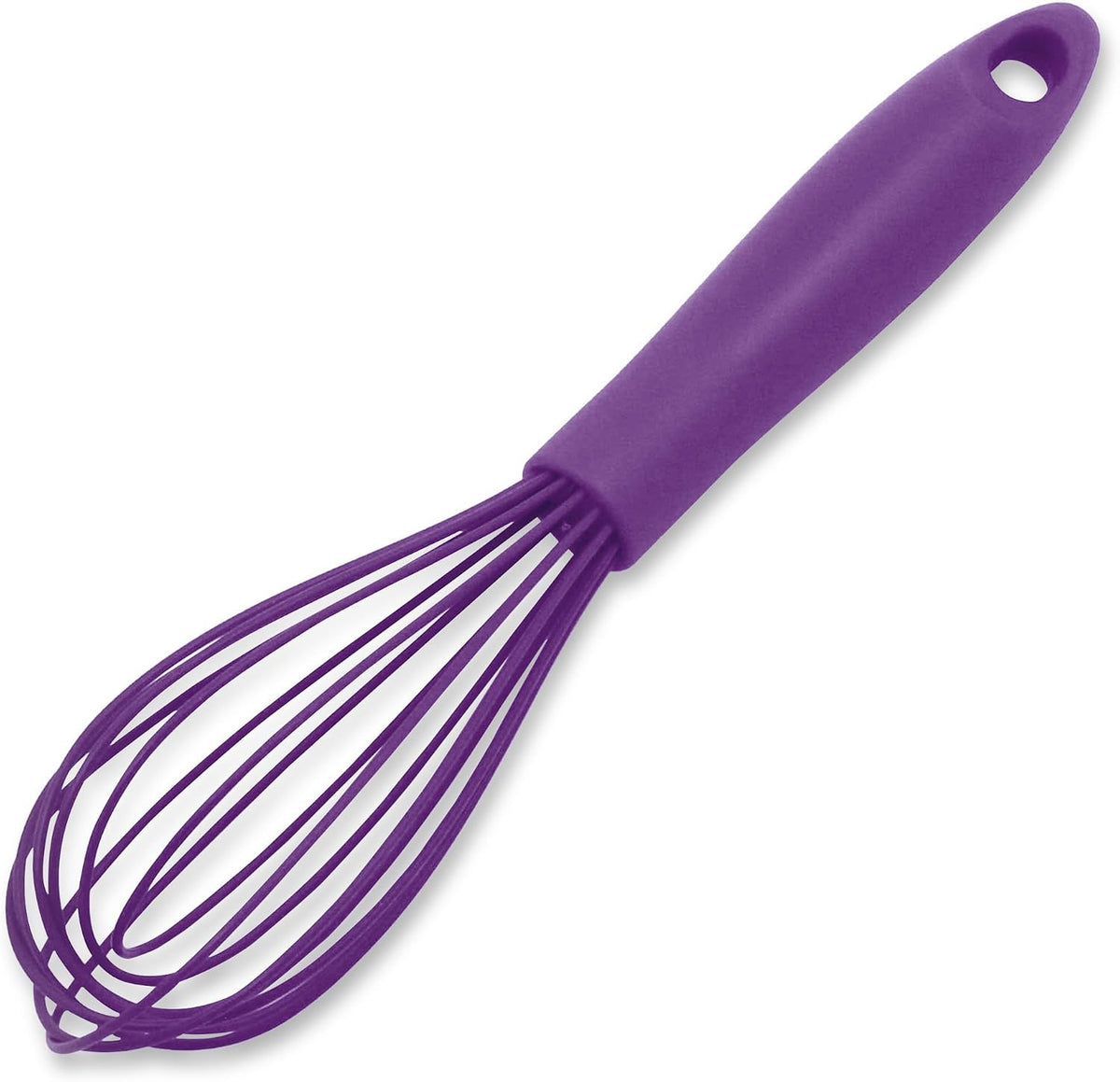 Chef Craft Premium Silicone Wire Cooking Whisk, 10.5 Inch, Red