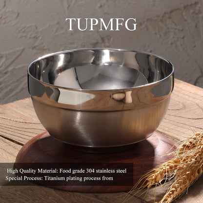 Stainless Steel Bowl Set: 500 ml Cereal Bowl, Set of 10 with Gift Box Included. Double Walled Insulated & Dishwasher Safe, Durable Deep Soup Bowl, Suitable for Home Kitchen & Child (Silver)