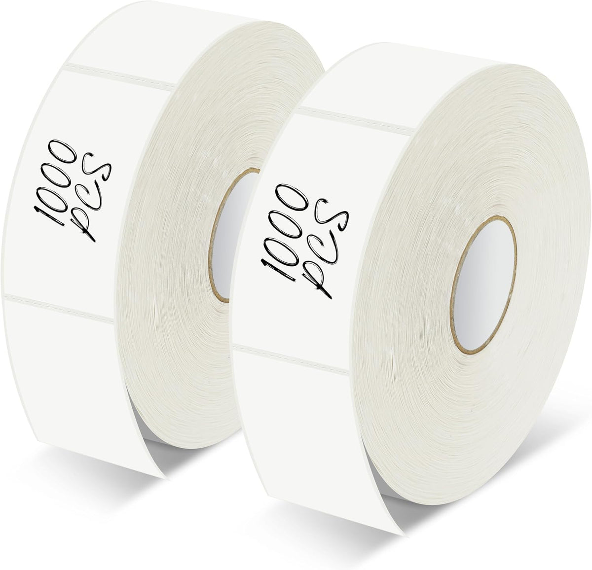 1000 Removable Food Labels, Water/Oil/Tear Resistant Blank Stickers with Perforation Line for Food Containers, Freezer, Fridge, Jars, Pantry, Organization (1” x 2”)