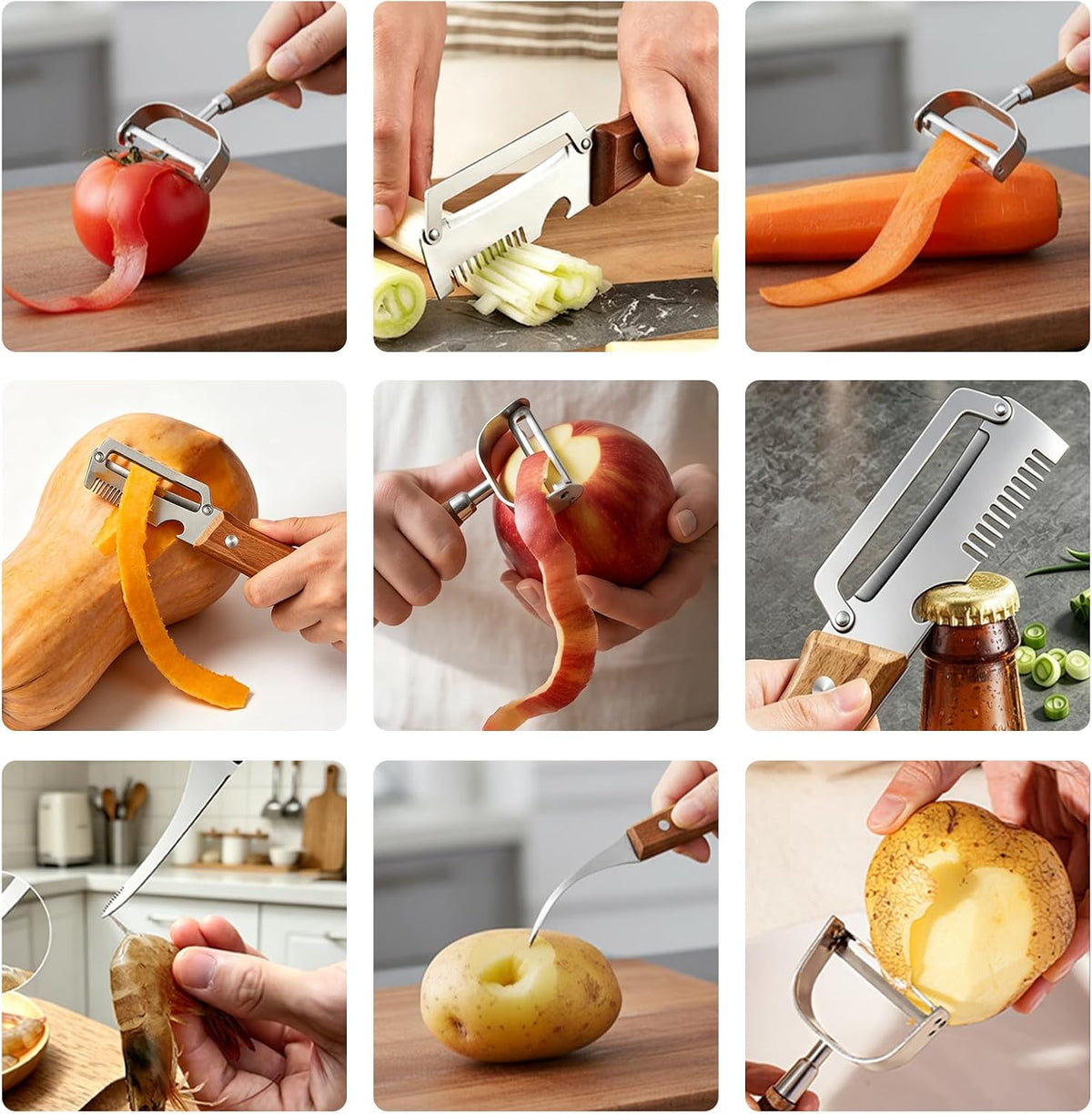 3 Pcs Fruit & Vegetable Peeler Set