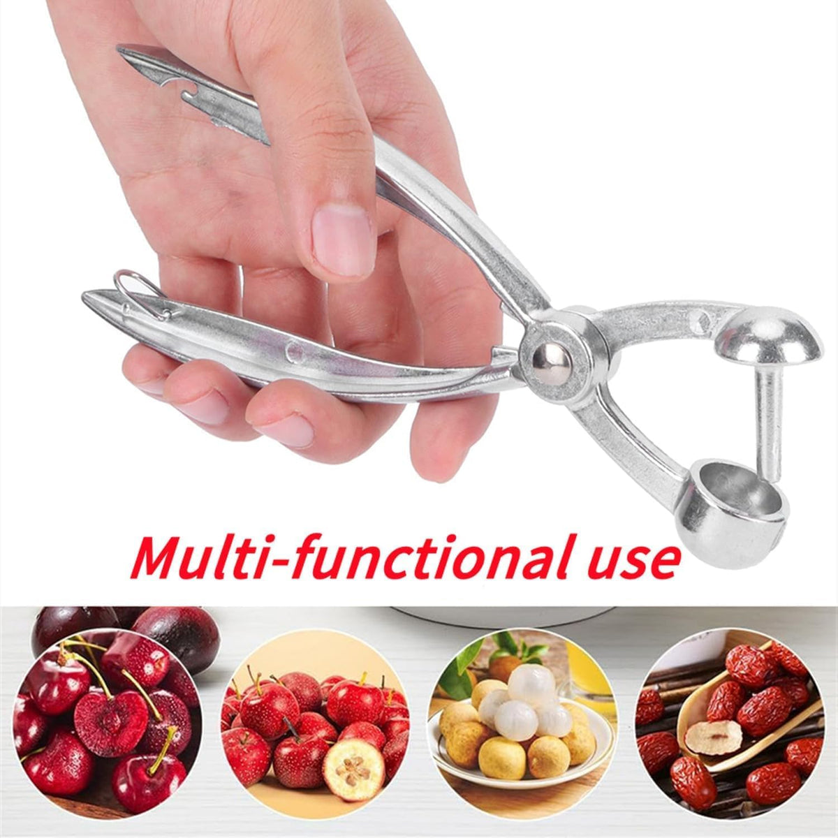 Cherry Pitter Olive Core Remover, 7.1in Aluminum