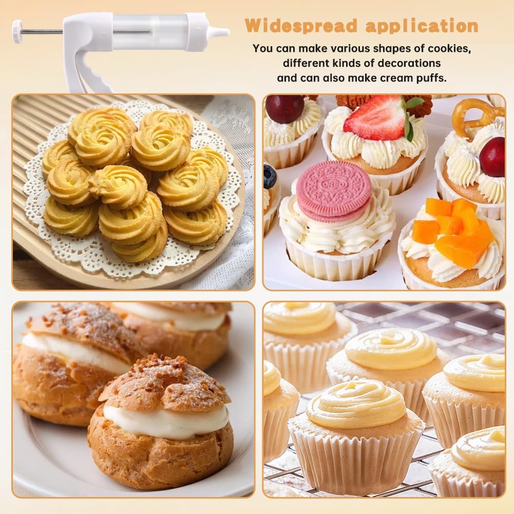 Cookie Press Gun Kit, Spritz Cookie Press Gun Set