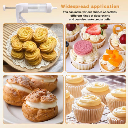 Cookie Press Gun Kit, Spritz Cookie Press Gun Set