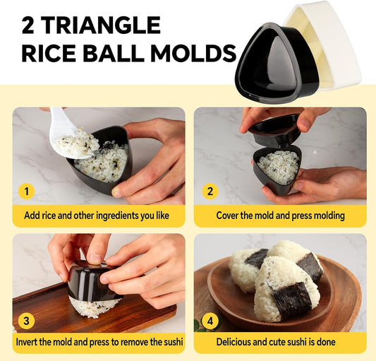 Musubi Press Mold Kit, 8-in-1 Hawaiian Musubi Maker Set
