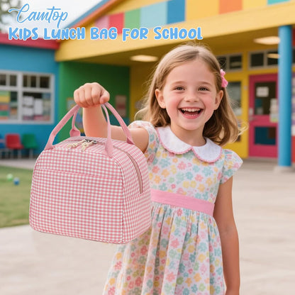 CAMTOP kids lunch bag Cute Insulated lunch box for Boys & Girls Leakproof loncheras for school