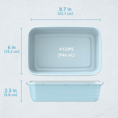Bentgo Prep - 20-Piece 1-Compartment Reusable Meal Prep Containers with Lids, PFAS & BPA Free Materials, Durable, Microwave, Freezer, & Dishwasher Safe To Go Food Storage (Gold)