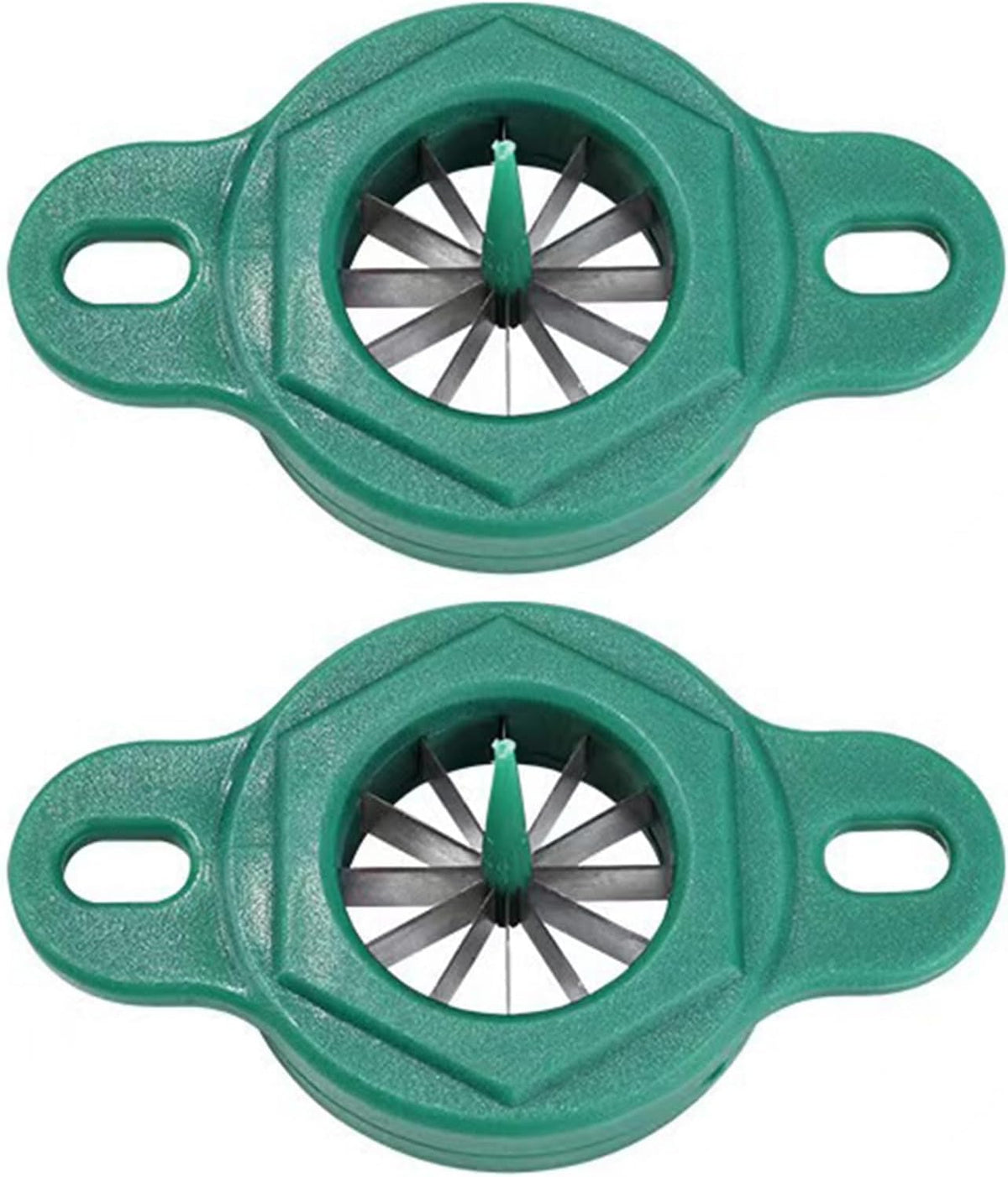 2-Pack Stainless Steel Scallion Shredder Onion Slicer and Chopper with Ergonomic Handle Portable Vegetable Cutter for Scallions Shallots Peppers Home Kitchen and Restaurant Use