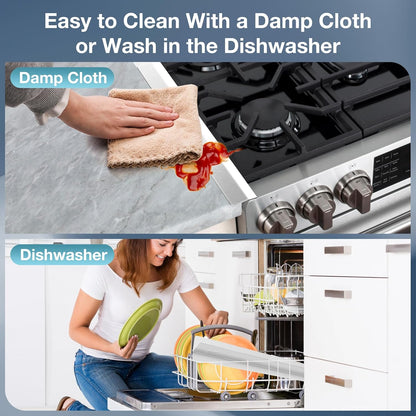 2PCS Kitchen Stove Counter Gap Covers Stainless Steel (13.8"-27.5" Silver)