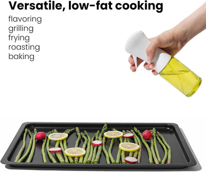 Mistifi Oil Sprayer 150ml glass bottle. Upgraded Version.Fine Mist Spray Bottle for Air Fryer, Olive Oil, Avocado Oil, Healthy Nonstick Frying, Commercial & Home Kitchen Use (PS635)