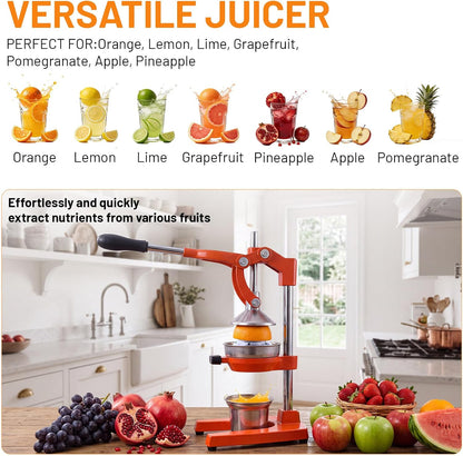 Cast Iron Juicer,Manual Juicer Hand Press,Professional Citrus Juicer
