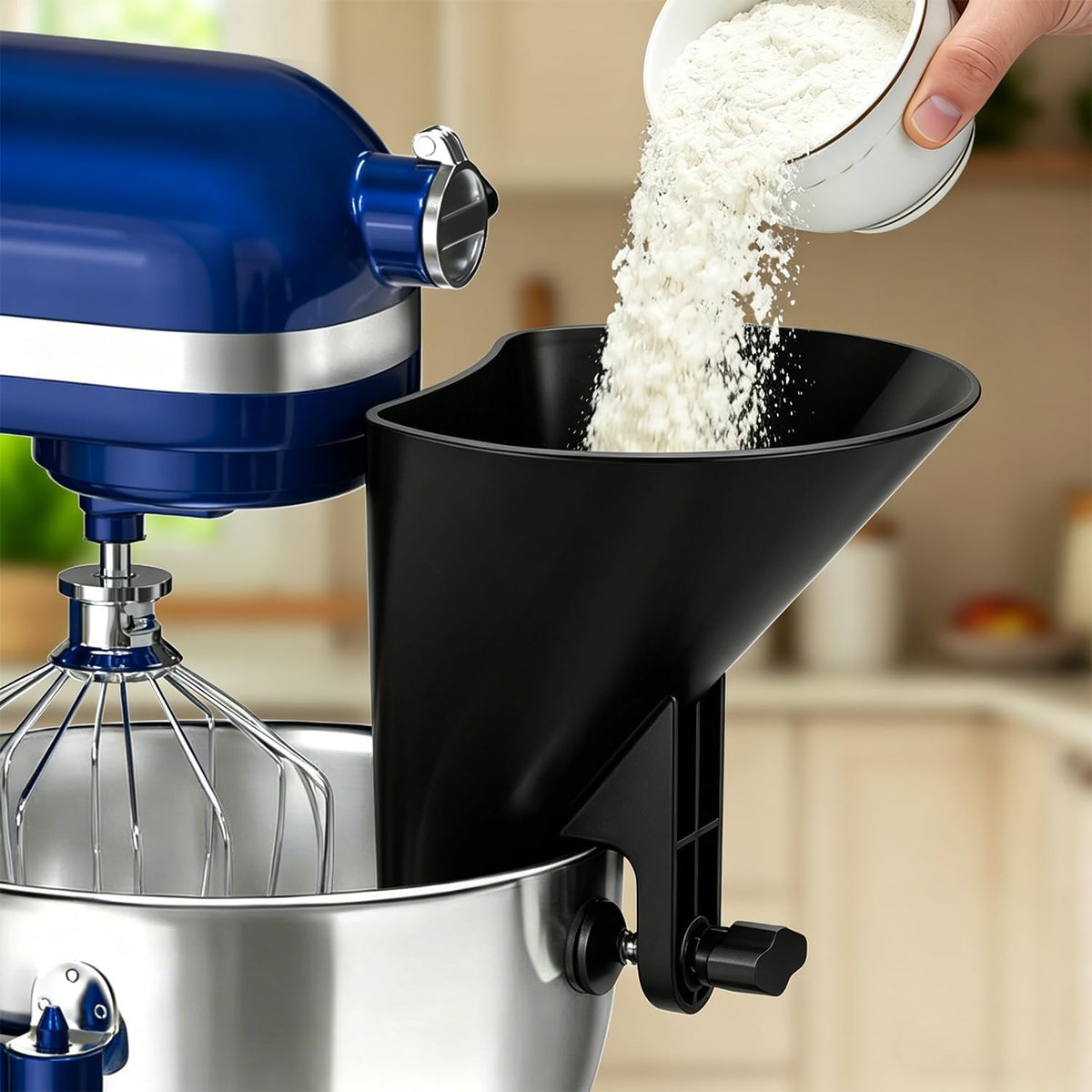 KingofKings Flour Funnel for Kitchen Aid Accessories and Attachments