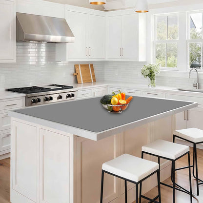 78.7"x23.6" Large Silicone Mat for Kitchen Counter, Heat Resistant Non-Slip Countertop Protector, Waterproof Silicone Craft Mat for Kitchen Island, Semitransparent