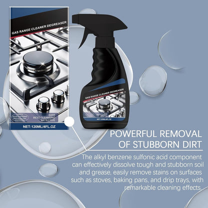 Range Hood & Stove Build Up Degreaser Cleaner, Duty Stove and Oven and Degreaser for Glass Tops, Oven Racks, BBQ Grills, Range Hoods and more