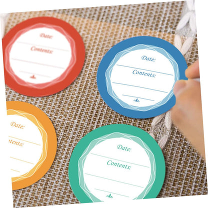 60pcs Waterproof Blank Date Labels for Food Storage Removable Bottle Stickers Portable Handwriting Stickers for Kitchen and Office Use