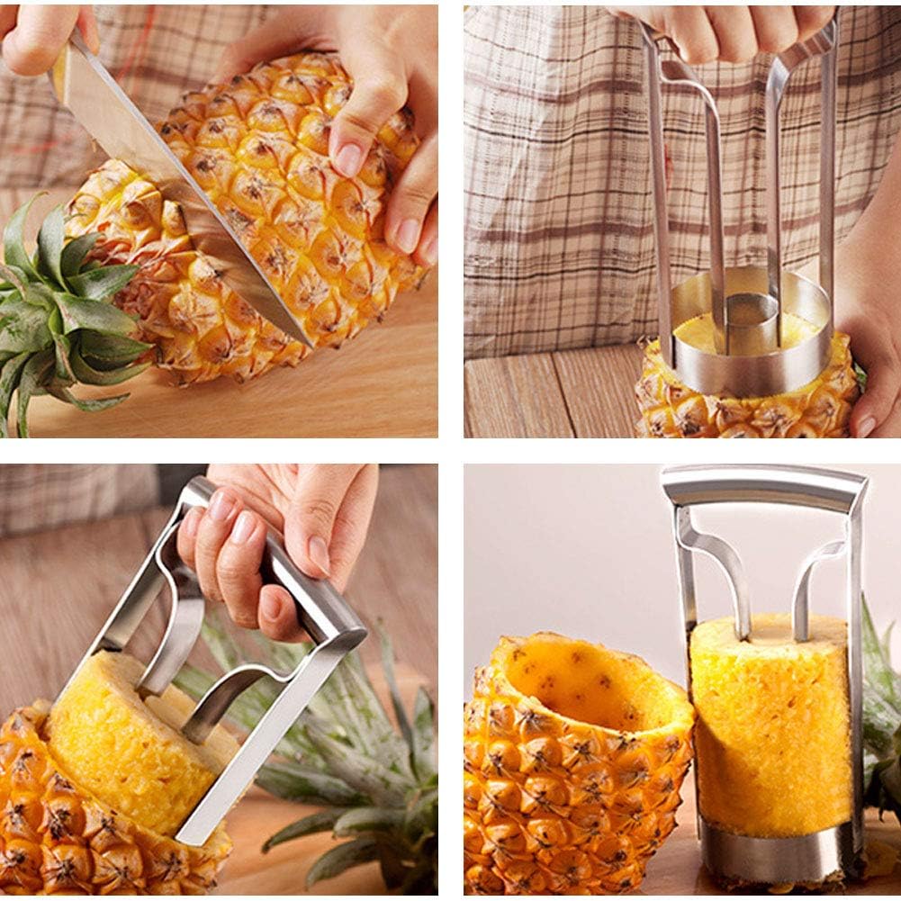 Pineapple Corer Tool, Stainless Steel Pineapple Peeler, Core Remove
