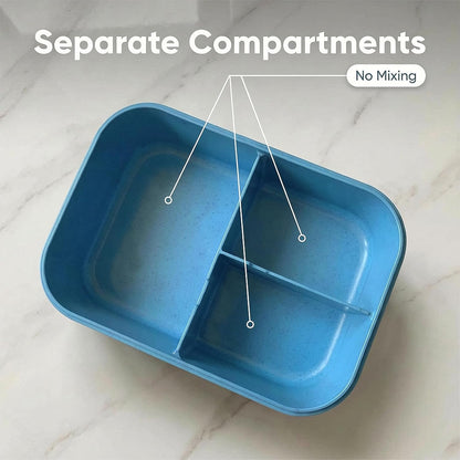 MISS BIG® Bento Box,Bento Box Adult,Lunch Box,Leak Proof Lunch Containers,No BPAs and No Chemical Dyes Bento Lunch Box,Dishwasher and Microwave Safe Lunch Containers for Adults(1900ml Gray)