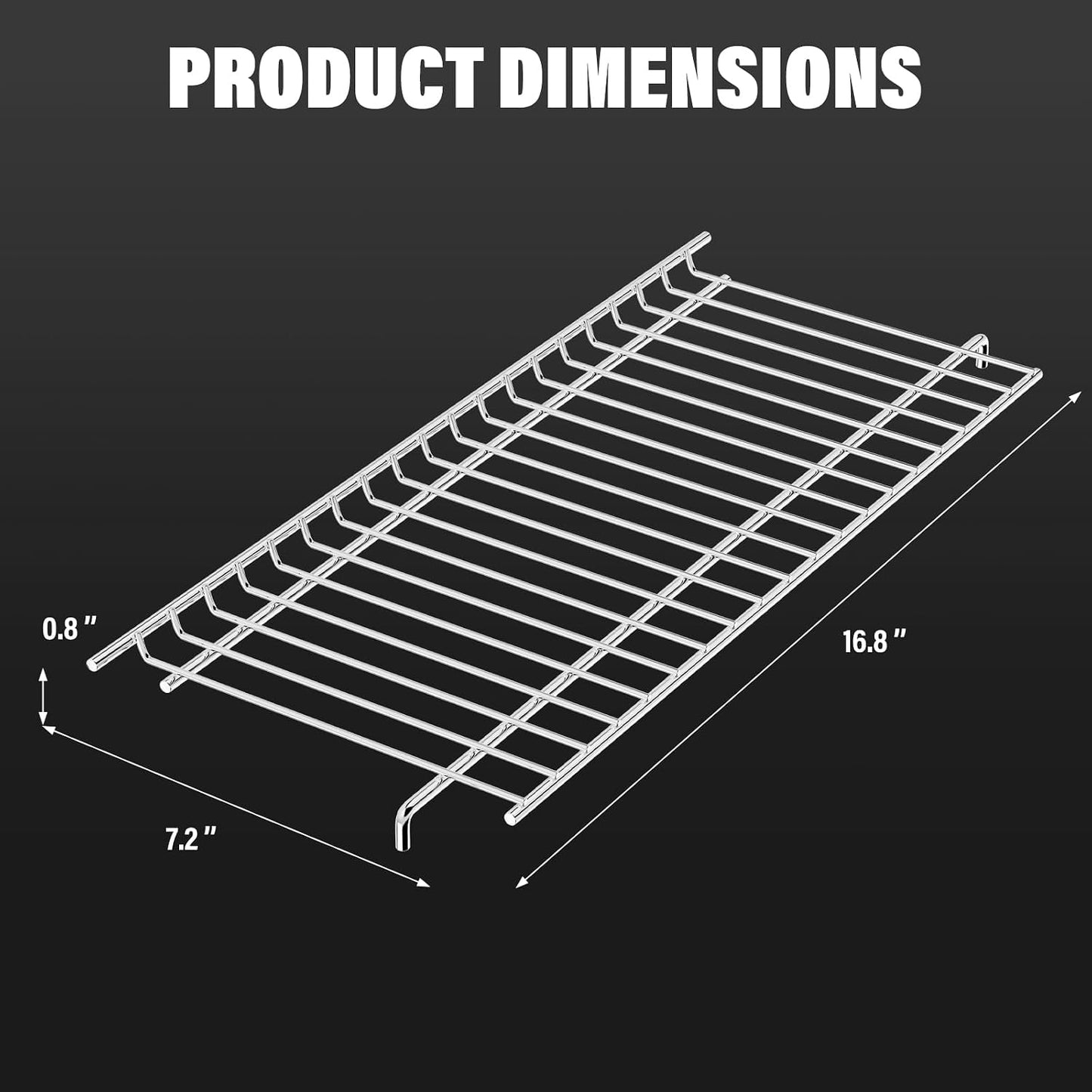 Utheer 2-Pack Griddle Warming Rack for Blackstone 28" Griddles, Stainless Steel Flat Top Grill Accessories | Reversible Rack Adds Prep Space, Foldable Clip-On Design Expands Cooking & Holding Area