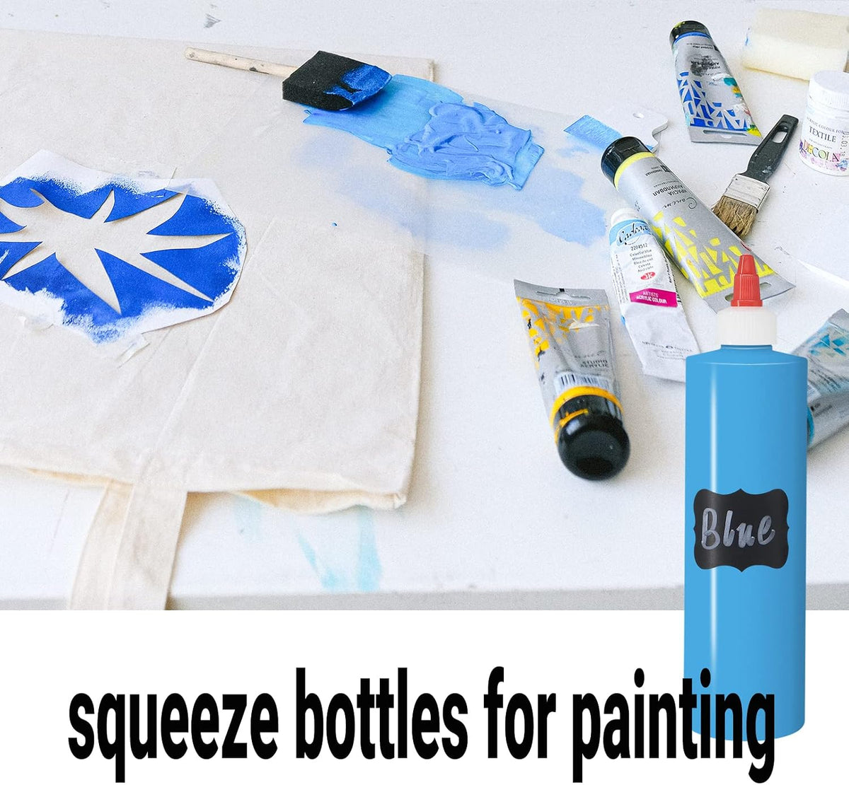 32 oz / 1000 ml Plastic Squeeze Bottles 3-Hole