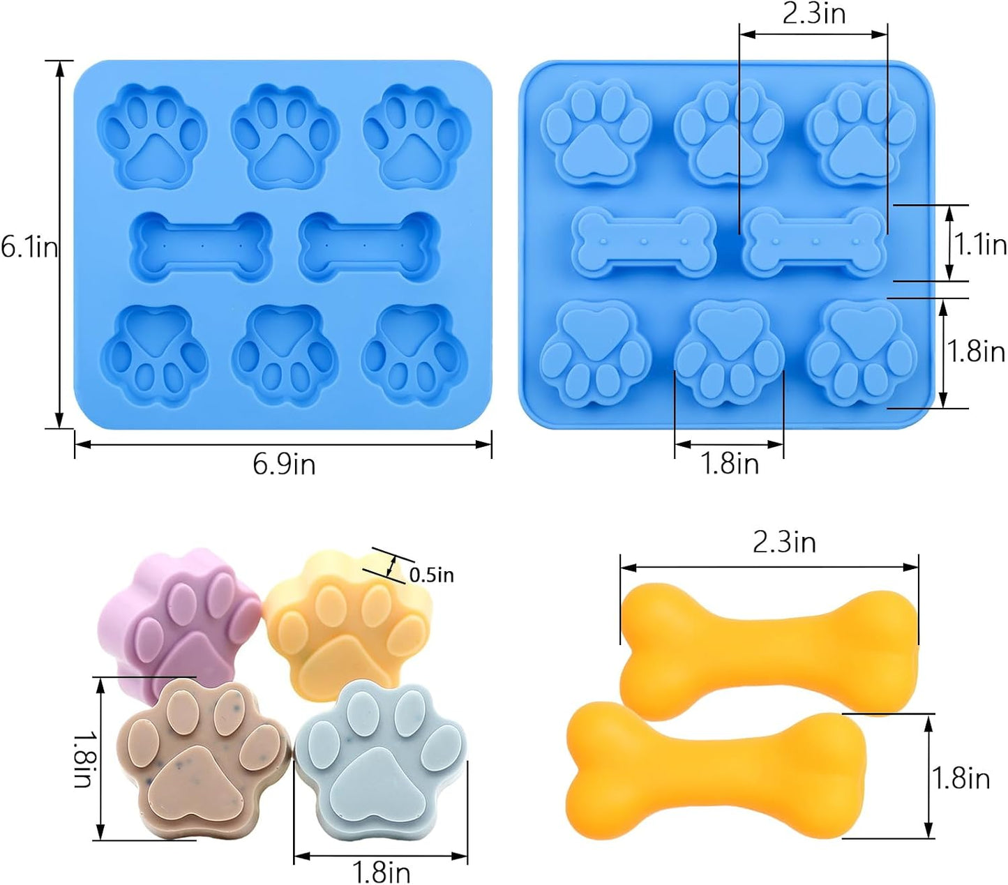 Silicone Egg Bite Molds 2 Pack Air Fryer Muffin Baking Pans Nonstick Silicone Muffin Trays for Baking Mini Muffins Eggs Bites Tart Mini Cupcake Brownie Quiche
