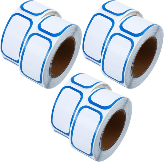 STOBOK 6Rolls Food Date Label Stickers Professional Kitchen Expiration Date Tags for Organizing Food Storage Easy to Write Apply for Fruits Milk and Pantry Items