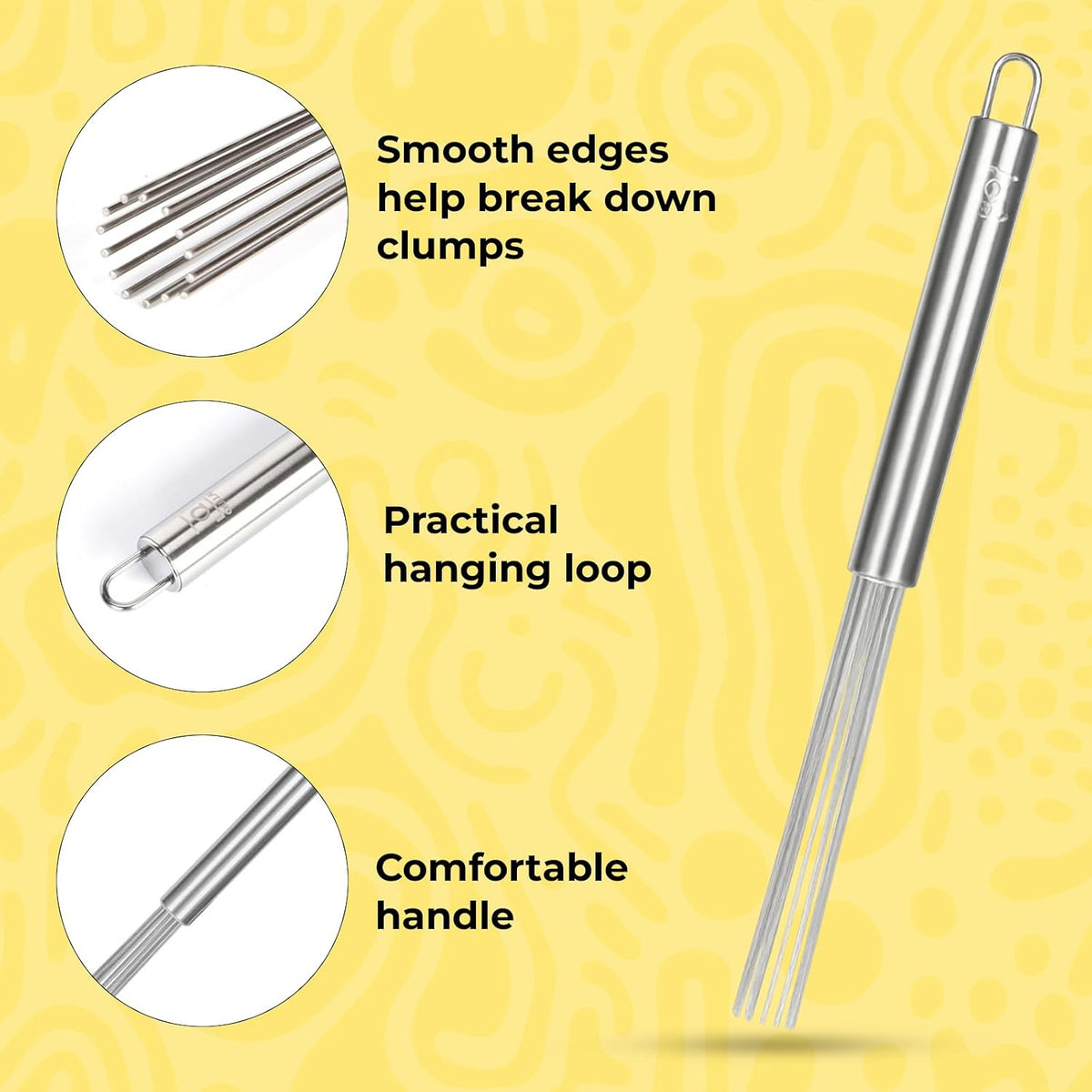Stanless Steel Whisk (Extra Large 12 inch Stanless Ball Whisk)