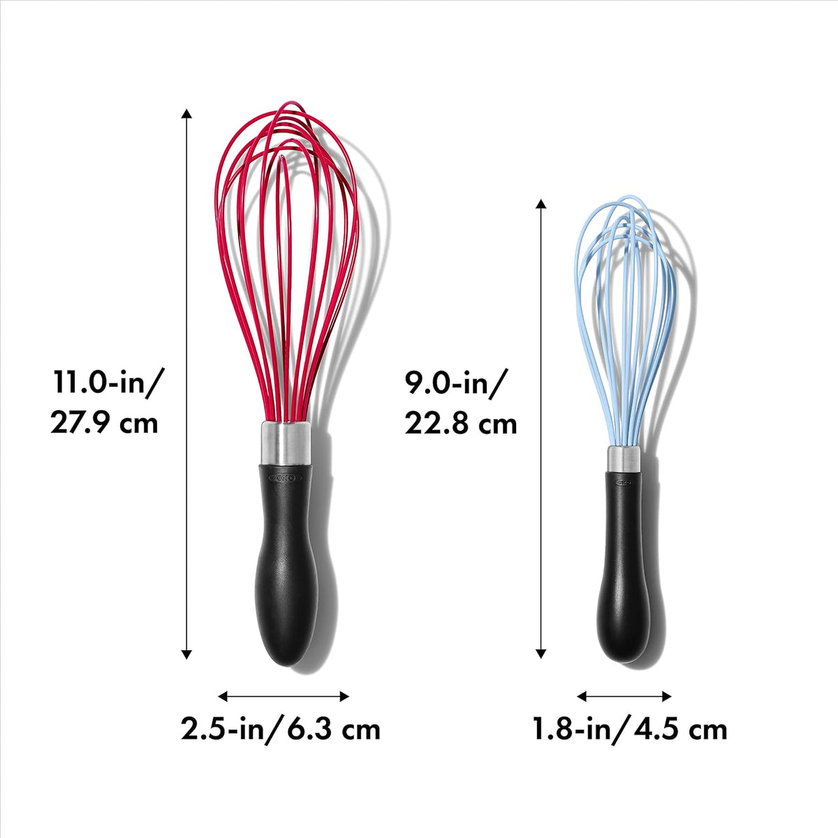 OXO Good Grips 2-Piece Silicone Kitchen Whisk Set - Jam & Seltzer